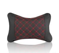 Gdfnmogo Coussin de nuque pour appuie-tête de voiture, extérieur en cuir givré avec rembourrage en coton PP, support ergonomique 3D pour longs trajets et ajustement de voiture (rouge)