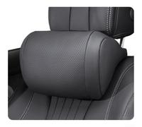 Gdfnmogo Coussin repose-tête de voiture avec support ergonomique en forme de S, cuir synthétique nappa respirant, toutes saisons, appuie-tête réglable pour siège de voiture (noir)