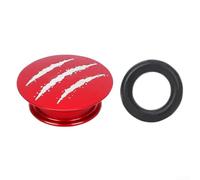 Gdfnmogo Couvercle de manivelle creux en alliage d'aluminium usiné CNC scellé pour manivelle de vélo de montagne et vélo de route, rouge, noir, doré (rouge)