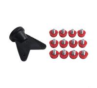 Gdfnmogo Crampons de football de rechange de 7 mm, pointes de crampons de football de 10 mm, construction en plastique garantissant une forte adhérence et performance antidérapante, pour chaussures de