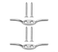 Gdfnmogo Crochet à taquet marin pour bateau et quai - 6,3 cm - Acier inoxydable 316 - Taquet de montage avec vis - Attache de corde résistante à la rouille pour petits