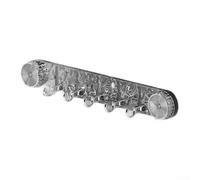 Gdfnmogo Crochet rotatif à ventouse 5 crochets porte-serviettes de salle de bain sans perçage Support mural Organisateur pour cuisine salle de bain Rangement Plastique 40 cm (gris transparent)