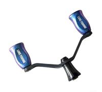 Gdfnmogo DAIWA pour Fuego pour PROREX VLT Moulinet de pêche en fibre de carbone Poignée avec configuration à double roulement (Bleu Violet)