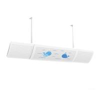 Gdfnmogo Déflecteur de climatisation réglable pour unités murales 59-92 cm blanc PP grille d'aération pour empêcher la circulation directe de l'air et protéger les meubles