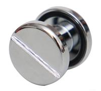 Gdfnmogo Diamètre Equip. Plaque arrière de plongée pour montage de livre Bcd 1 pour plongée sous-marine et finition aile à vis technique en laiton noir/argent souple 8 cm pour harnais (argent)