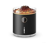 Gdfnmogo Diffuseur d'aromathérapie USB flamme avec affichage numérique, humidificateur d'huiles essentielles, brume silencieuse pour la relaxation à la maison, modes de pulvérisation réglables