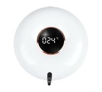 Gdfnmogo Distributeur de savon automatique rechargeable 280 ml, pompe à savon moussant mural sans contact avec écran LCD et lecture de la température