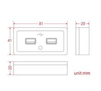 Gdfnmogo Double prise USB 3 1 A pour 12 V 24 V pour caravane et bateau avec indicateur LED et ignifuge absorbant les chutes