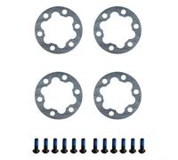 Gdfnmogo E-For Lot de 4 joints de frein de vélo 6 trous 2/5 mm pour rotors de 44 mm, alliage d'aluminium avec boulons en acier inoxydable, compatible avec Elec