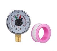 Gdfnmogo ECX271261 Manomètre de rechange pour piscine pour filtres Vannes multi-ports Construction en laiton doré noir Jauge de pression pour filtre de piscine