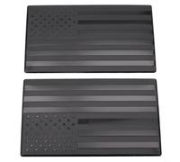 Gdfnmogo Emblème en métal drapeau des États-Unis pour garniture extérieure automobile - Autocollant de voiture en aluminium, montage latéral de carrosserie, convient au pare-chocs avant et au côté