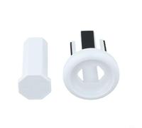 Gdfnmogo Embout de manche de hockey sur glace - Cache-queue absorbant les chocs pour adultes et jeunes standard, pour protection de fesses en plastique durable (36 x 36 x 46 mm, gris)