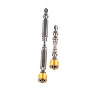 Gdfnmogo Embout de tournevis PH2 à double tête pour tournevis électrique compatible avec bague magnétique hexagonale 65 mm et 110 mm avec meubles électroniques, métal et plastique (65 mm + 100 mm)