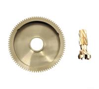 Gdfnmogo Engrenage d'embrayage pour moulinet de pêche Kestrel Baitcasting - Disque cannelé + pièce de rechange pour pignon d'entraînement en cuivre, kit de réparation en métal compatible avec les