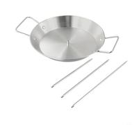 Gdfnmogo Ensemble de brochettes verticales pour barbecue en acier inoxydable avec 3 pics et plaque de gril, 20,3 cm, 25,4 cm, longueur au choix pour machine Shawarma ou barbecue rotatif Al Pastor