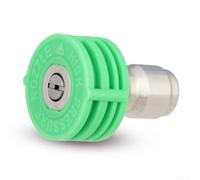 Gdfnmogo Ensemble de buses de lavage haute pression pour voiture avec raccords rapides de 6,35 mm, buses de nettoyage en acier inoxydable pour lave-linges, embouts de ventilateur 0°/15°/25°/40°