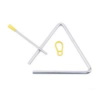 Gdfnmogo Ensemble de maillets triangulaires en fer pour instruments de percussion, batterie adaptée aux débutants avec construction en plastique et fer, kit complet 1 pièce pour la pratique de la