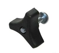 Gdfnmogo Ensemble d'écrous et boulons de poignée triangulaire pour tondeuse à gazon - Kit de remplacement 2 pièces en plastique et métal compatible avec les tondeuses à conducteur marchant Mountfield