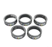 Gdfnmogo Entretoise de casque en fibre de carbone 3K pour route et montagne pour vélo, diamètre intérieur de 28,6 mm, hauteur 10 mm, bague d'espacement de tige en fibre de carbone