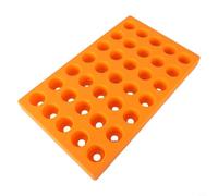 Gdfnmogo ER Boîte de rangement pour machines-outils CNC - Boîte de rangement à outils à 60 trous avec organiseur de pinces à ressort, compatible avec ER25/32, orange (ER32)