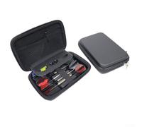 Gdfnmogo Étui de rangement rigide pour fléchettes en EVA avec poignée, compatible avec les fléchettes à pointe en acier à pointe souple en plastique, peut contenir 6 fléchettes plus tiges