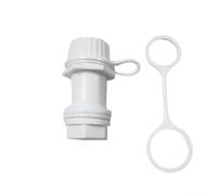 Gdfnmogo Évacuation filetée de rechange pour refroidisseurs Igloo de 50 à 165 QT - Drain de refroidisseur en polypropylène étanche avec capuchon attaché, filetage de 2,5 cm, joint et écrou inclus