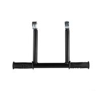 Gdfnmogo Extenseurs de guidon noirs pour installation de chariot de jardin, poussette - Trous d'extension de montage en métal 28 mm/32 mm en plastique 17 cm pour chariot de camping (28 mm)