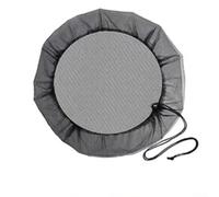 Gdfnmogo Filet de pluie avec cordon de serrage, housse de seau à eau en maille fine en polyéthylène pour collecte de pluie extérieure, protection de filtre à débris, couvercle en maille noire (100 cm)