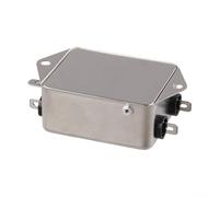 Gdfnmogo Filtre d'alimentation monophasé double section 20 A 50/60 Hz 0-30 MHz Perte d'insertion 60 dB Stop Atténuation 80 dB pour équipement industriel CW4L2-20A-T(CW4L2-20A-T)