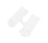 Gdfnmogo Gants de manucure sans doigts pour lampe UV | Manches offrant une protection UV, réutilisables en gel pour les mains pour un nail art sûr pour les sessions
