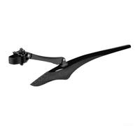 Gdfnmogo Garde-boue pour vélo de route, réglable avec large couverture, bavette à dégagement rapide, installation sans outils, noir