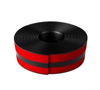 Gdfnmogo Garniture de bord d'escalier antidérapante en caoutchouc vinyle imperméable de 3 m - Bande de sécurité autocollante pour intérieur et extérieur - Carreaux de bois - Noir - 3 m