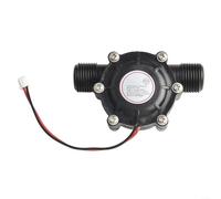 Gdfnmogo Générateur de turbine à eau pour génération hydroélectrique, filetage G1/2, sortie 12 V CC, double tension 5 V/12 V, plage de débit de 3,5 à 20 l/min, modèle DB-268 en plastique noir (sortie