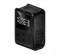 Gdfnmogo Gonfleur de pneu électrique portable Pompe à vélo Compresseur haute pression avec affichage numérique 130 PSI pour vélo, moto et ballon de sport (Noir)