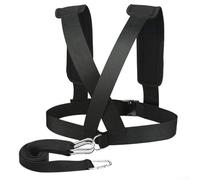 Gdfnmogo Harnais de traîneau pour entraînement de résistance, équipement de course à pied réglable avec sangle en nylon robuste et corde de traction de 1,6 m