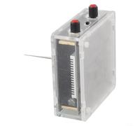 Gdfnmogo Haut-parleur plasma, construction acrylique, son d'impulsion haute tension, affichage scientifique interactif, noir et or, décoration de bureau (EU noir)