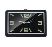 Gdfnmogo Horloge de voiture pour tableau de bord ou grille d'aération avec mouvement à quartz numérique, affichage des heures, cadran en verre, compatible avec la plupart des intérieurs de véhicules