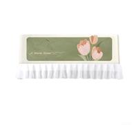 Gdfnmogo Housse de climatiseur pour unités murales, anti-poussière et respirante avec dessus en maille, élastique pour une longueur de 75 à 92 cm, motif dentelle en mousseline de soie (82 x 30 x 20 cm