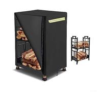 Gdfnmogo Housse de protection imperméable pour bûches en tissu Oxford 210D avec fermeture éclair sur le devant et poignées pour 125 x 65 x 110 cm