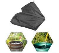 Gdfnmogo Housse de protection pour réservoir IBC 1000L - 120 x 100 x 116 cm - Matériau 210D - Résistant aux UV - Avec découpes d'accès facile pour support de palette (noir)