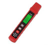 Gdfnmogo Humidimètre numérique portable pour brique de bois et matériaux de construction avec écran LCD, plage de 0,00 à 58 %, testeur de style stylo ABS rouge pour la construction et la rénovation