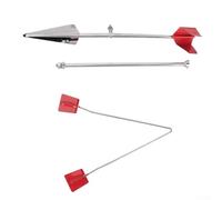 Gdfnmogo Indicateur de vent en acier inoxydable 304 pour bateaux, yachts, kayaks et navires marins - Girouette de 35,6 cm avec bande réfléchissante et Preci