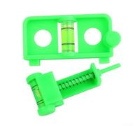 Gdfnmogo Jeu d'outils de niveau de cordes pour un positionnement précis des encoches et une installation de visée, accessoire portable en plastique pour tir à l'arc (vert)