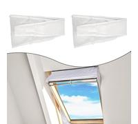 Gdfnmogo Joint de fenêtre pour climatiseur mobile, joint de fenêtre imperméable utilisé, double panneau avec ouverture à fermeture éclair pour unité AC mobile (230 x 40 cm)