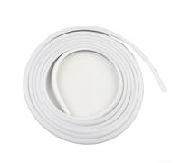 Gdfnmogo Joint d'étanchéité en caoutchouc EPDM en forme de T pour hayon de voiture avec ruban adhésif double face pour capot et coffre - Blanc - 2 m