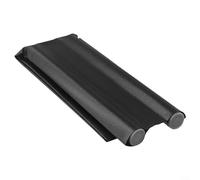 Gdfnmogo Joint d'étanchéité sous porte en mousse EPE et cuir, 96,5 cm, bloqueur de vent pour bas de porte pour réduire les factures de chauffage (noir)