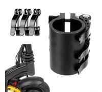 Gdfnmogo Kaabo Mantis10 Pince pliable en alliage d'aluminium renforcé avec mécanisme à 3 points à dégagement rapide pour la stabilité du guidon de trottinette électrique (noir)