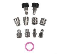 Gdfnmogo Kit d'adaptateur pour nettoyeur haute pression M22 à 14 en acier inoxydable avec raccord rapide 3 sur 8 pour nettoyeur haute pression Elite et nettoyage de véhicule