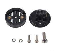 Gdfnmogo Kit de base adaptateur de support de caméra de vélo, pour ordinateur GPS Garmin Edge et caméra de sport d'action, support de vélo en nylon avec trou de 20 mm, noir