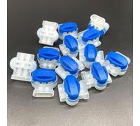 Gdfnmogo Kit de câble de délimitation avec 50 chevilles, 10 connecteurs de câble et 10 bornes de connexion pour robot tondeuse, compatible avec Worx Landroid, Bosch Indego, Robomow